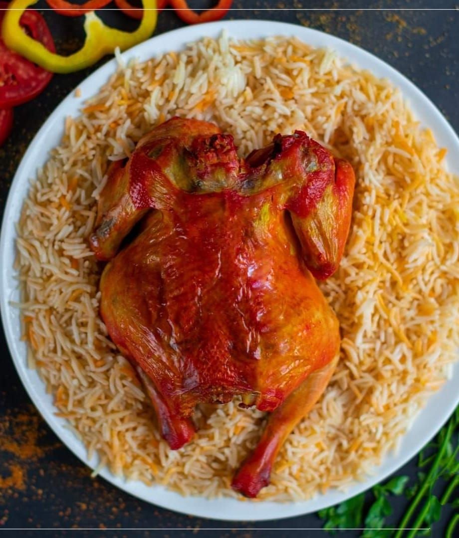 Whole Chicken Mandi With Rice