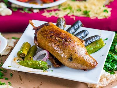 Stuffed Pigeons With Grits