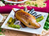 Stuffed Pigeons With Grits
