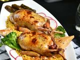 Stuffed Pigeon piece with Rice