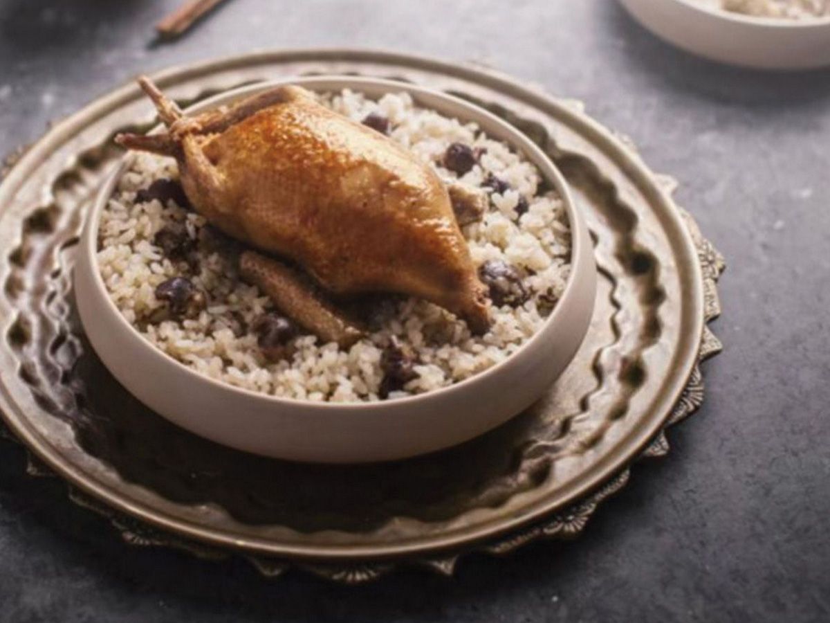 single Stuffed pigeon with rice