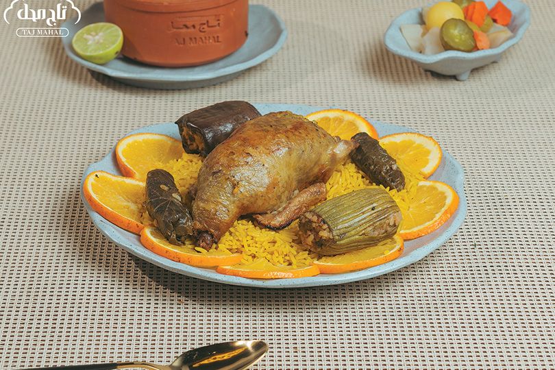 Single Stuffed Pigeon with Grits