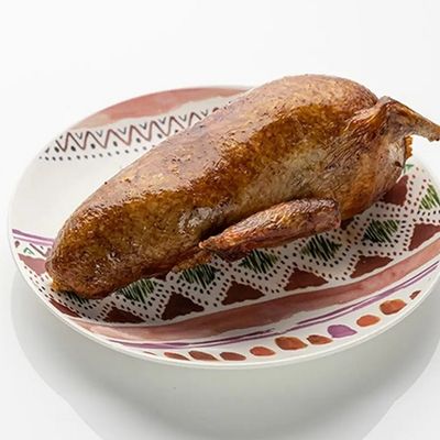 Stuffed Pigeon with Grits