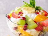 Fruit Salad With Ice Cream