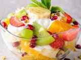 Fruit Salad With Ice Cream