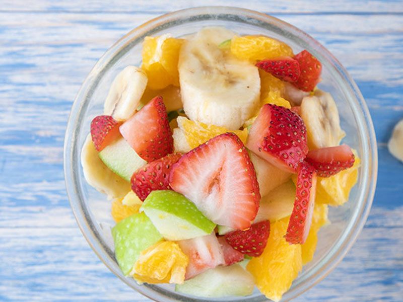 Fruit Salad With Kitkat Chocolate