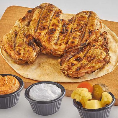 Whole boneless grilled chicken
