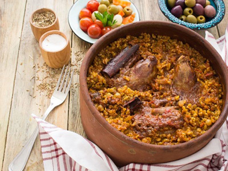 Grits with Pigeon Casserole