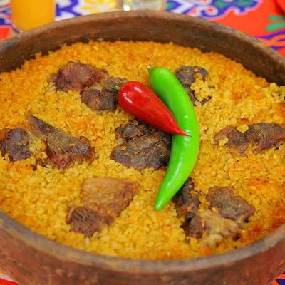 Grits with Kandouz Meat Casserole