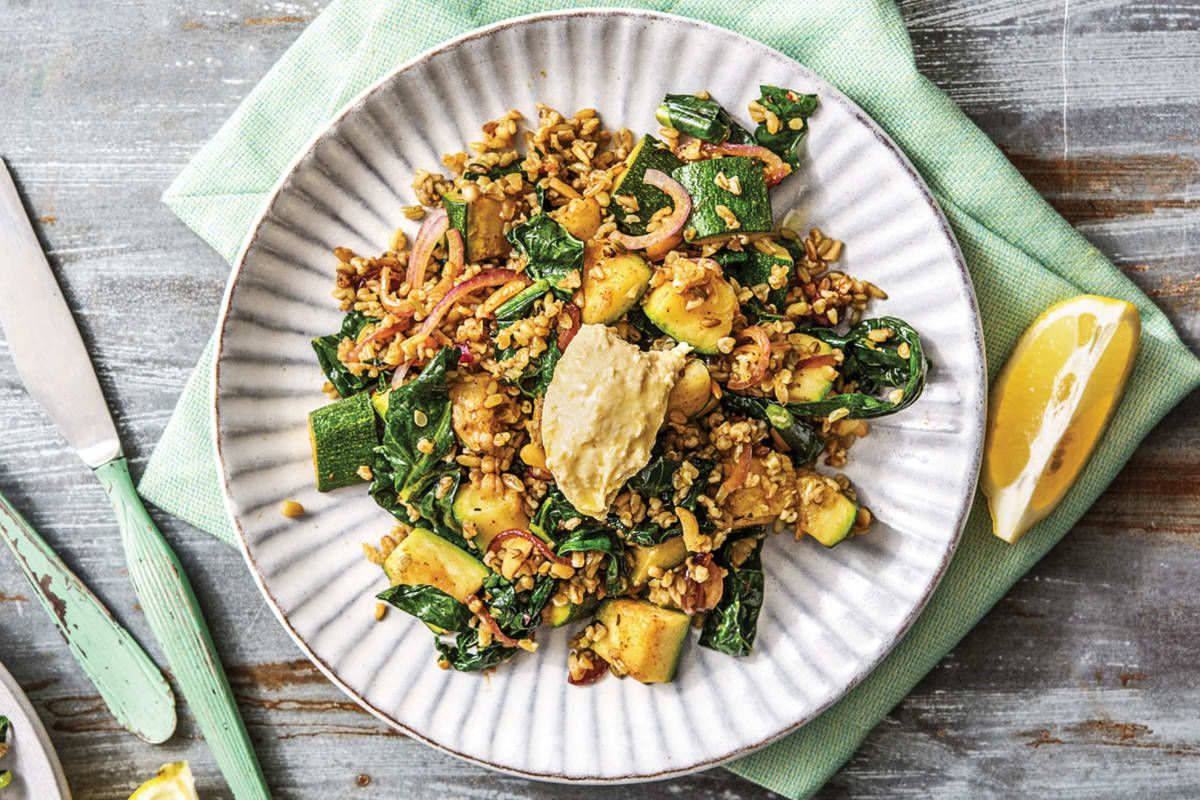 Freekeh with Nuts Platter