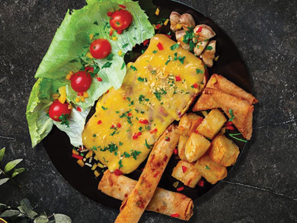 Classic omelette breakfast
