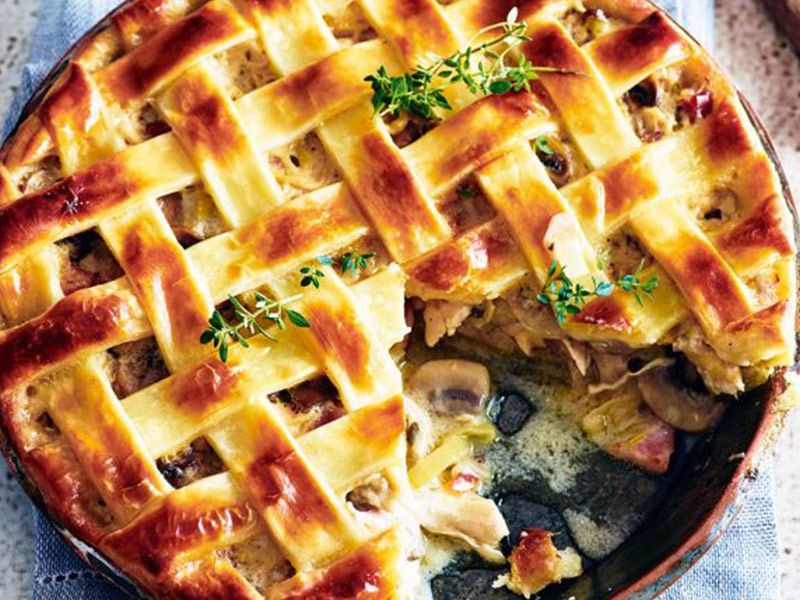 Vegetable And Mushroom Pie
