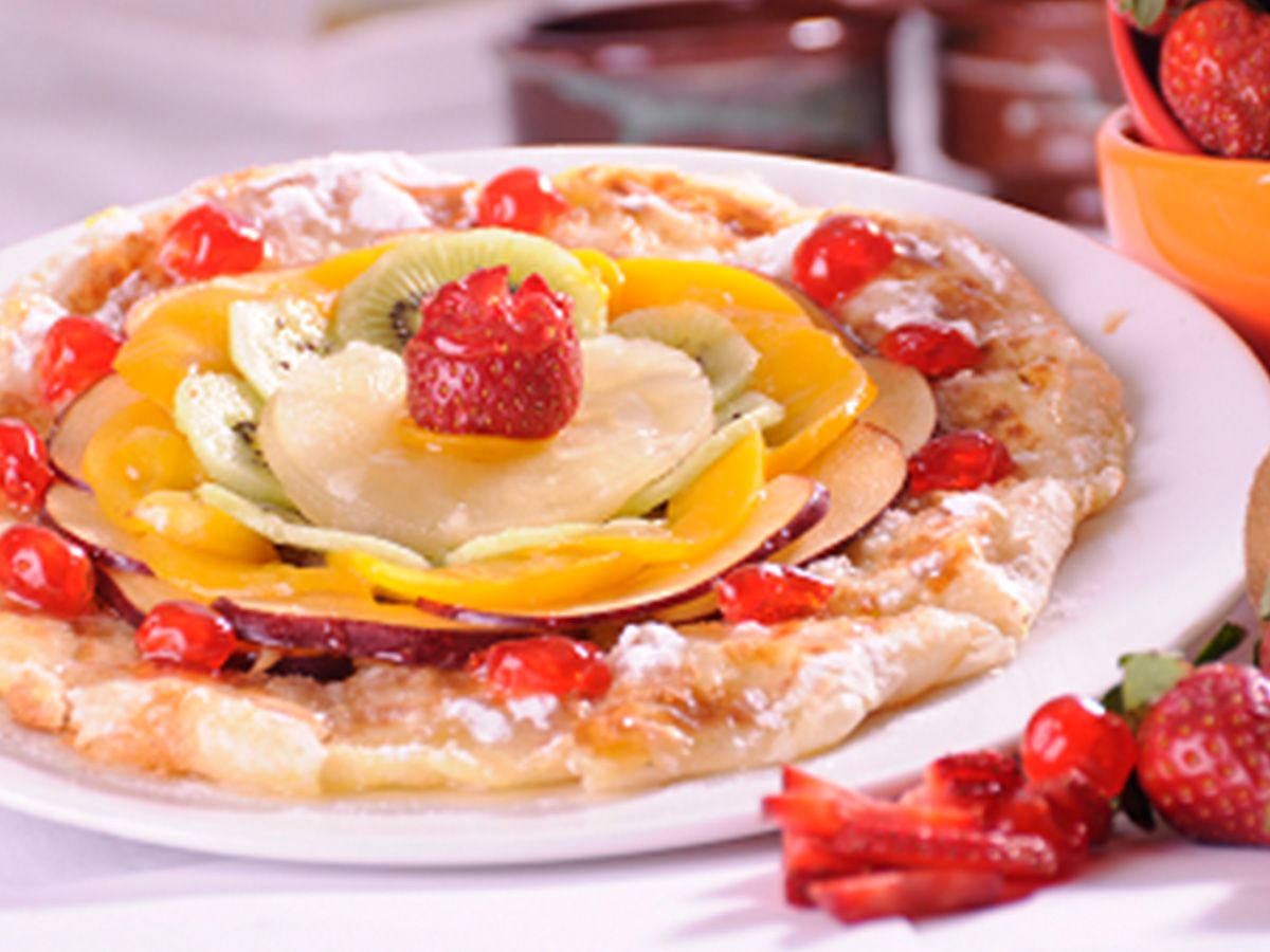 Custard and Fruits Oriental Pie