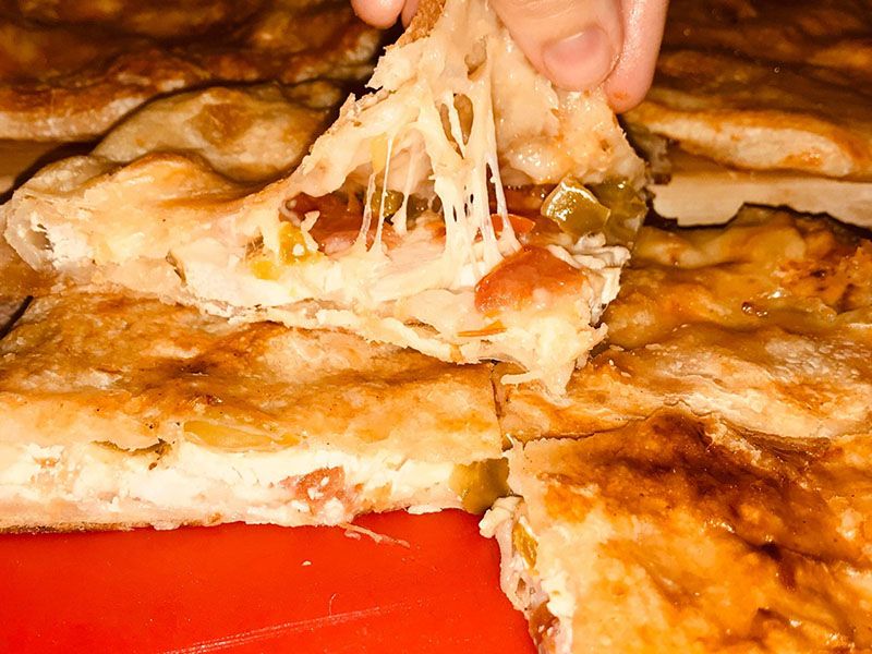 Cold Cut With Special Dough Sauce Pie