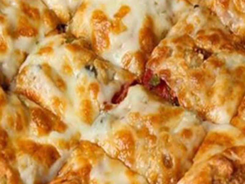 Mix Cheese With Special Dough Sauce Pie