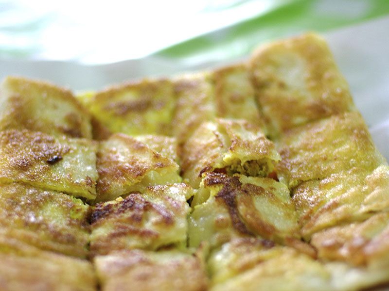 Mix Meat With Special Dough Sauce Pie