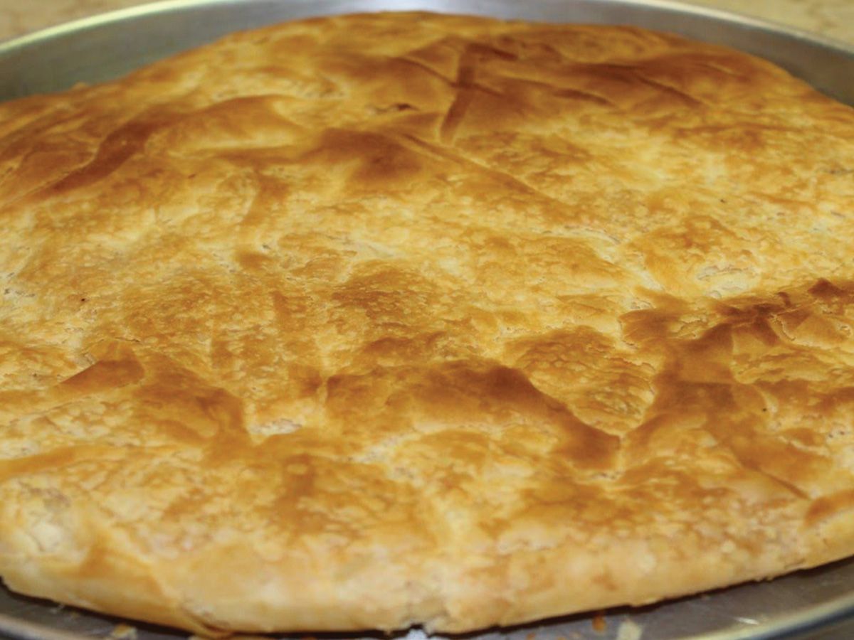 Feteer Meshaltet with yellow butter