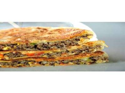 Oriental Sausage With Roumi Cheese And Vegetables Pie