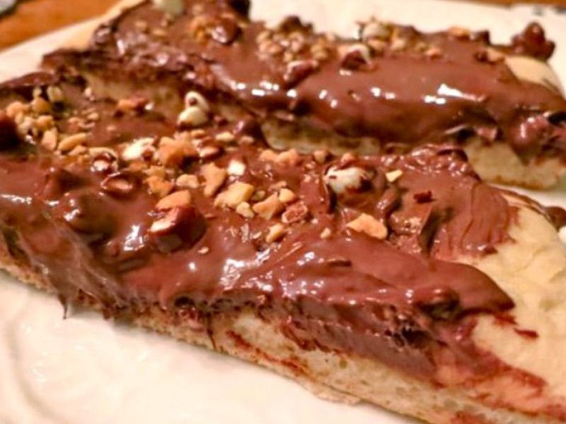 Nutella Chocolate With Nuts Pie