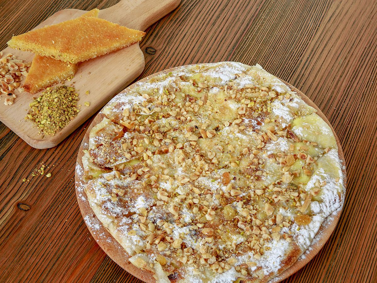 Konafa Basbousa Pie