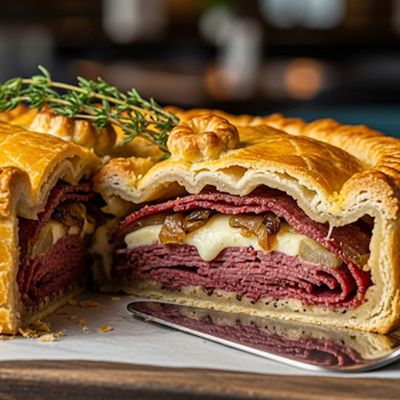 Pastrami and Kiri Pie