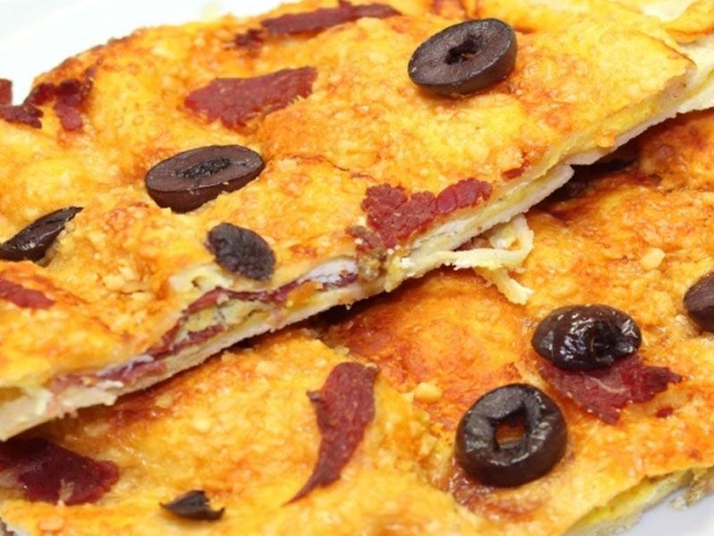 Pastrami With Roumi Cheese Pie
