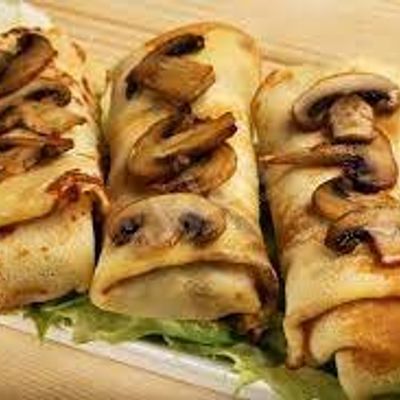 فطيرة لفائف الفطر