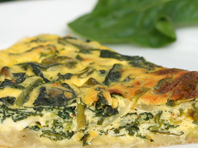 Spinach And Eggs Feteer