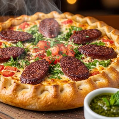 Local sausage pie