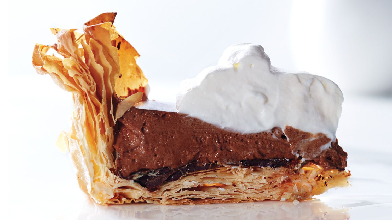 Chocolate With Qeshta Pie