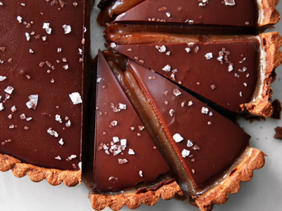Chocolate And Qeshta Pie