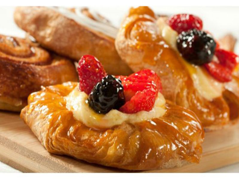Custard With Jam Pie