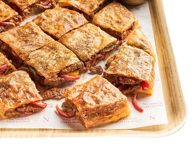 Caramelized onion meat pie