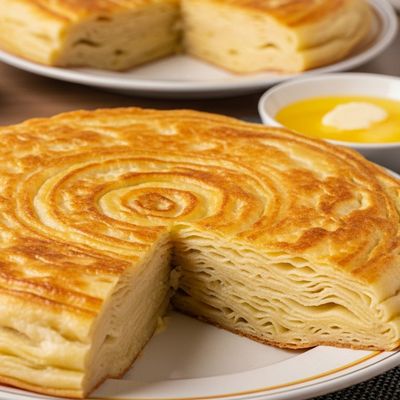 Large Meshaltet Sweet Pie With Butter And Baladi Ghee