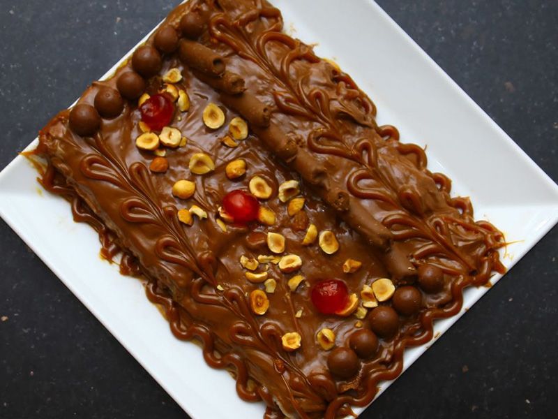 Nutella Chocolate With Hazelnut Pie