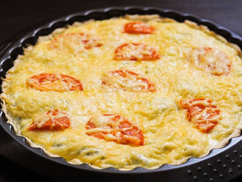 Cheddar Cheese And Mozzarella Cheese Pie