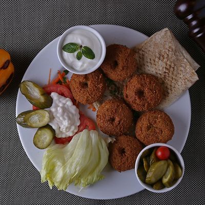 Syrian chickpeas falafel dish