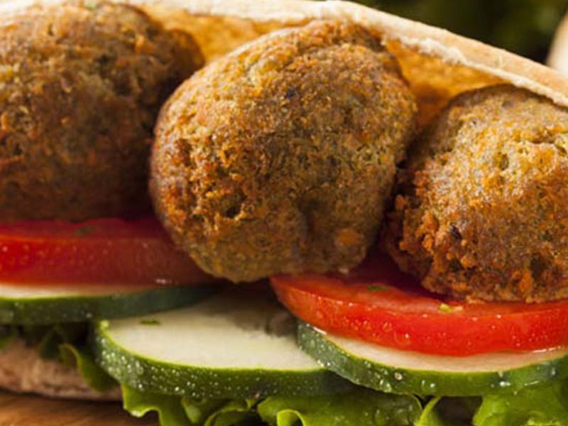 Ain Katkout Falafel Sandwich