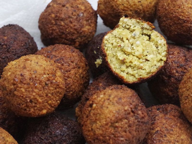 Falafel With Eggplanet Sandwich