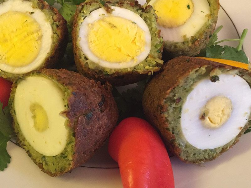 Falafel With Egg Sandwich