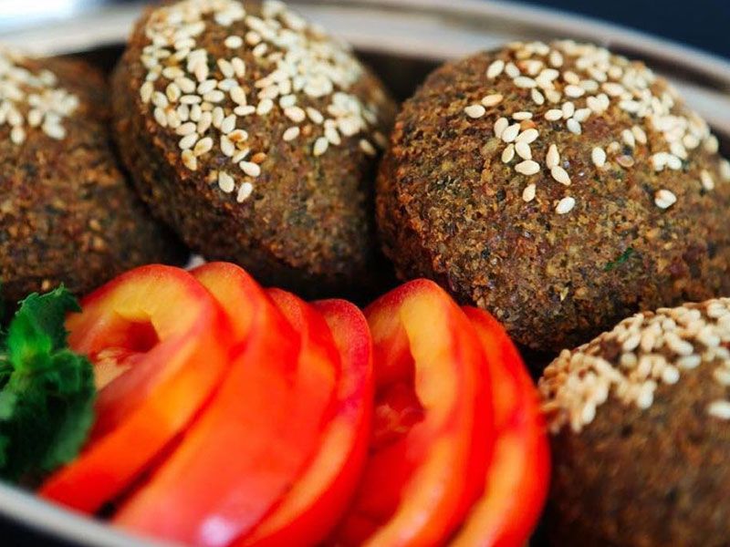 Falafel With Cheese Patty