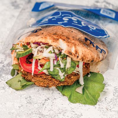 Falafel With Pastrami Sandwich
