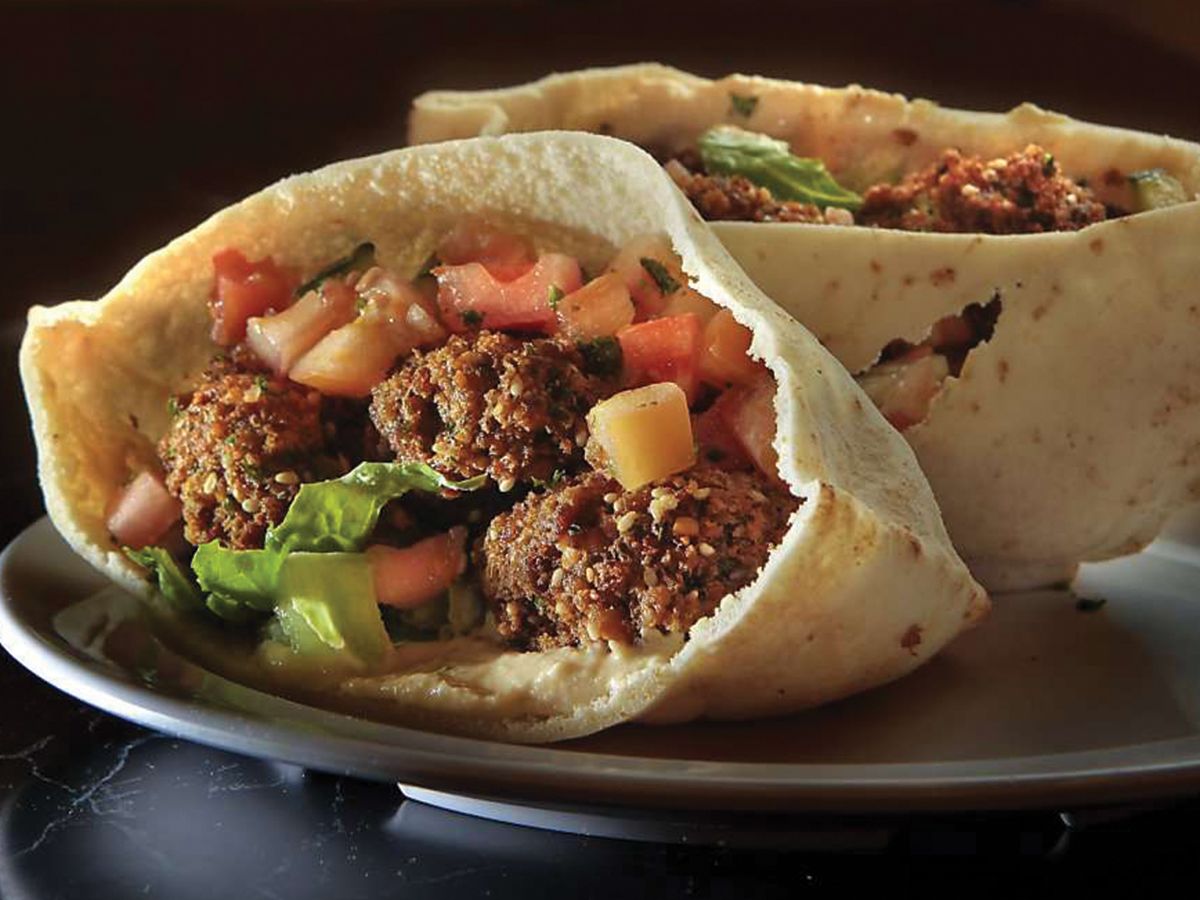 falafel with Egg sandwich