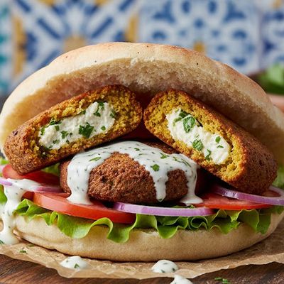 Cheddar Falafel Sandwich