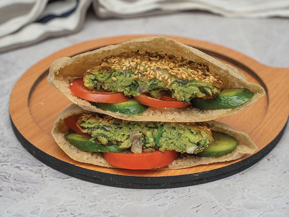 Double Special falafel sandwich