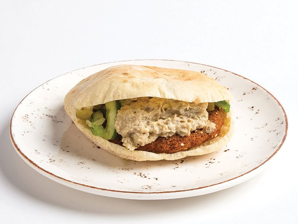 Foul With Baba Ghannoug Sandwich