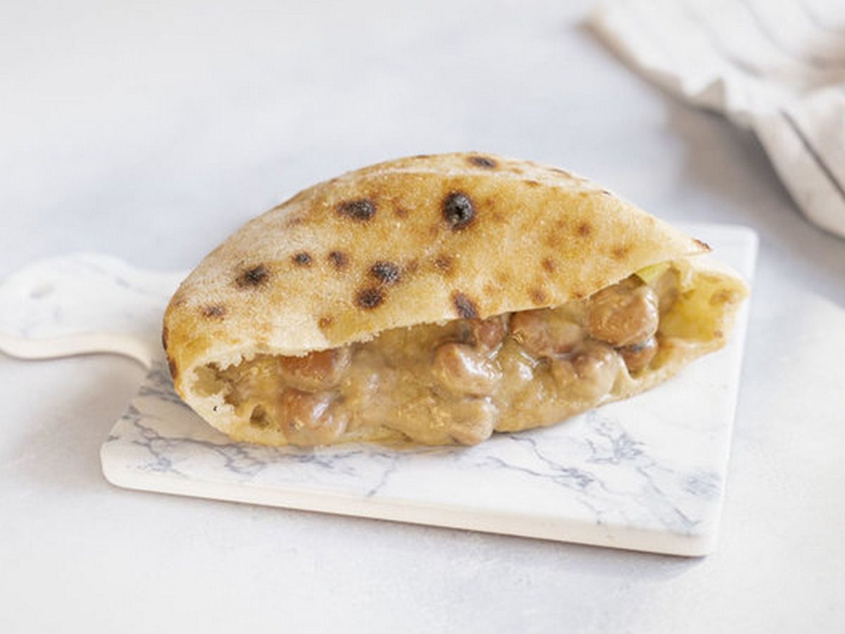 Baba ghannoug foul sandwich