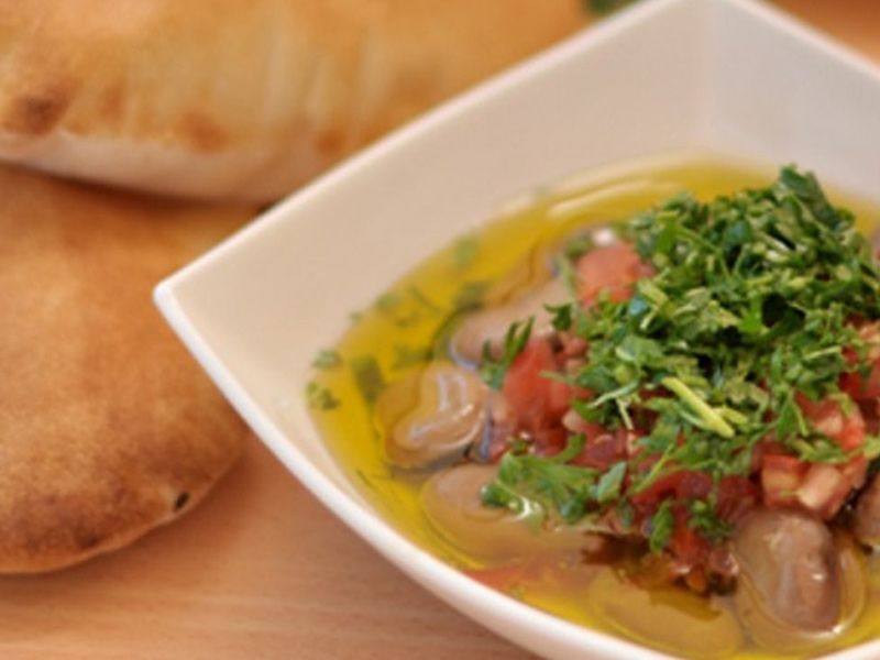 Foul With Qeshta Sandwich