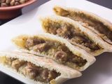 Foul with olive oil sandwich