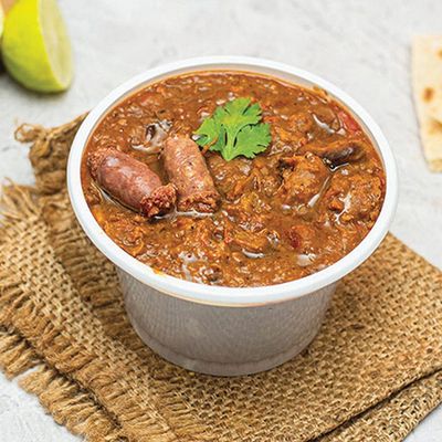 Foul can with sausage